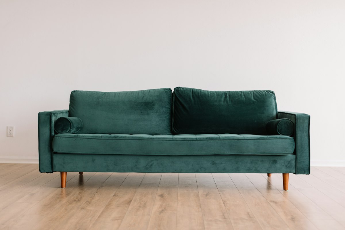 Upholstered sofa (demo stock photo)